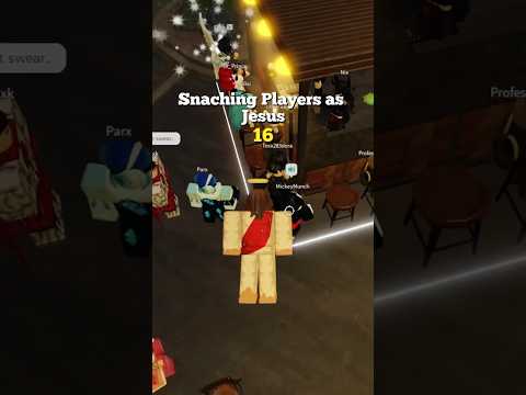 Snatching Players as Jesus 16. I CAUGHT MICKEY #roblox #jesus #micup #pranks #scream #robloxfyp