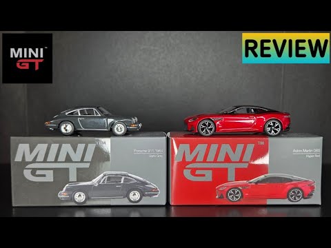 Feature Image thumbnail for the video blog Mini GT - Aston Martin DBS Hyper Red & Porsche 911 (1964) Slate Grey - REVIEW by  booster_diecast