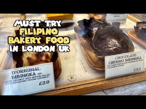 Must Try Filipino Bakery Food in UK | BIBINGKA RICE CAKE - KAPIHAN Filipino Coffee Cafe in London
