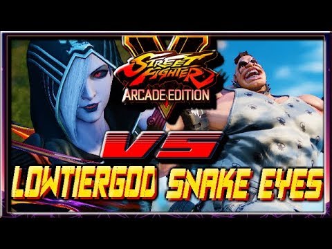 SFV AE ☆ LowTierGod (Falke) vs Snake eyes (Abigail)  Street fighter V Arcade edition
