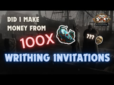 [POE 3.25] Farming 100 Writhing Invitations for Memes but We Actually Made Money???