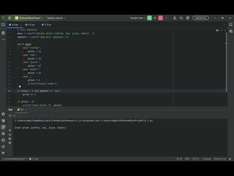 Lab5 Cafe Ordering System Python