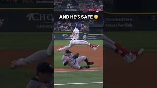 You don&#39;t SEE THIS everyday 😳 #Hurdle #MLB #Rangers #jump