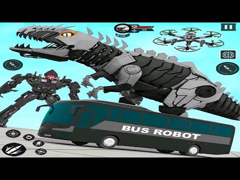 Flying Car Transform Robot Dino Battle Games - Android iOS Gameplay