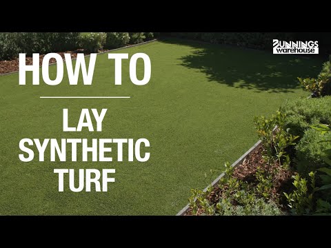 How To Lay Synthetic Turf - Bunnings Warehouse