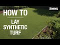 How To Lay Synthetic Turf - Bunnings Warehouse