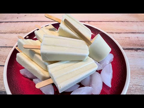 Como Hacer Paletas de Coco Cremosas con Coco Rayado