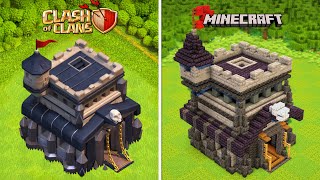 I Built Every Town Hall From Clash Of Clans in Minecraft!