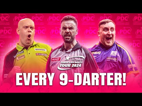 Every 9-Darter on the European Tour 2024💥
