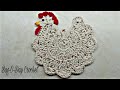 #Crochet Chicken Potholder #TUTORIAL 