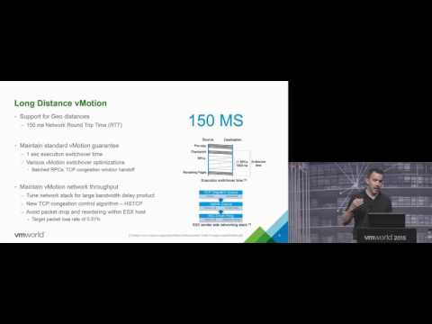 VMworld 2015 Europe: INF4936 - Insight Into vSphere 6 vMotion Architecture, Features ...