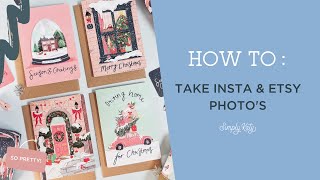 How to take Instagram and Etsy product photos!! Using an iPhone - Photography tips & tricks!