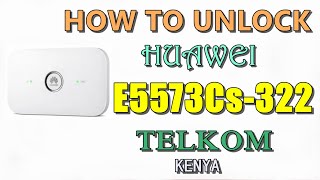 How to Unlock Huawei E5573Cs-322 Telkom Mobile WIFI