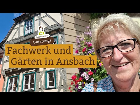 City tour through Ansbach: half-timbered houses and gardens