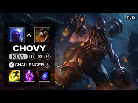 Chovy Ryze Mid vs Lucian - KR Challenger Patch 11.12