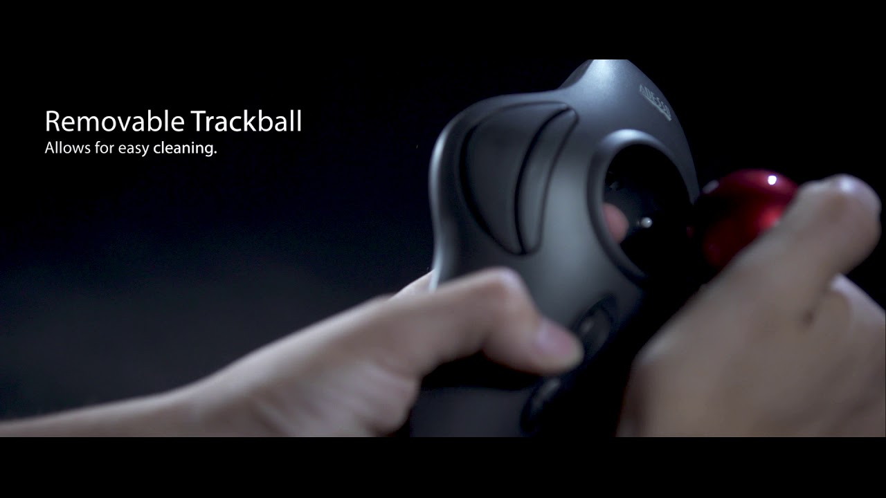 Adesso iMouse T40 - Wireless Programmable Ergonomic Trackball Mouse
