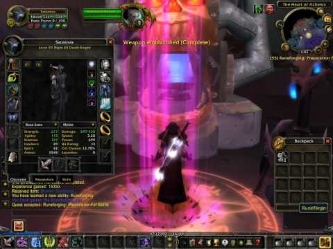 Death Knight Questing Part 1(world of warcraft)