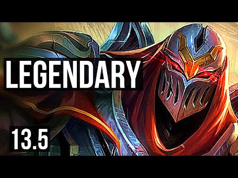 ZED vs GRAGAS (TOP) | 24/1/14, Legendary, Quadra, 8 solo kills, 300+ games | KR Master | 13.5