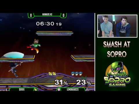 SoPro 37 SSBM - Derek (Marth) Vs. LemonJuices (Fox) Winners Round 2
