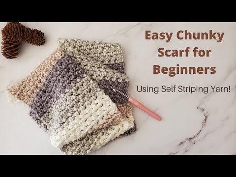 Chunky Crochet Scarf for Beginners | Weekend Crochet Projects | quick crochet for markets