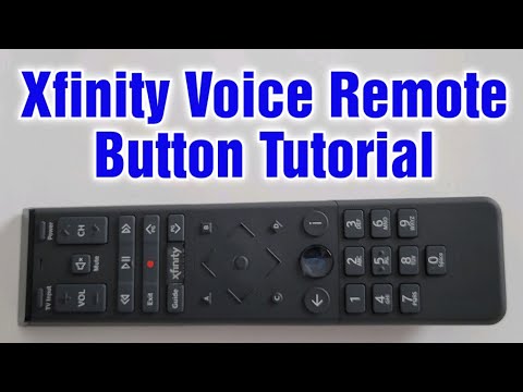 Xfinity Voice Remote Button Tutorial