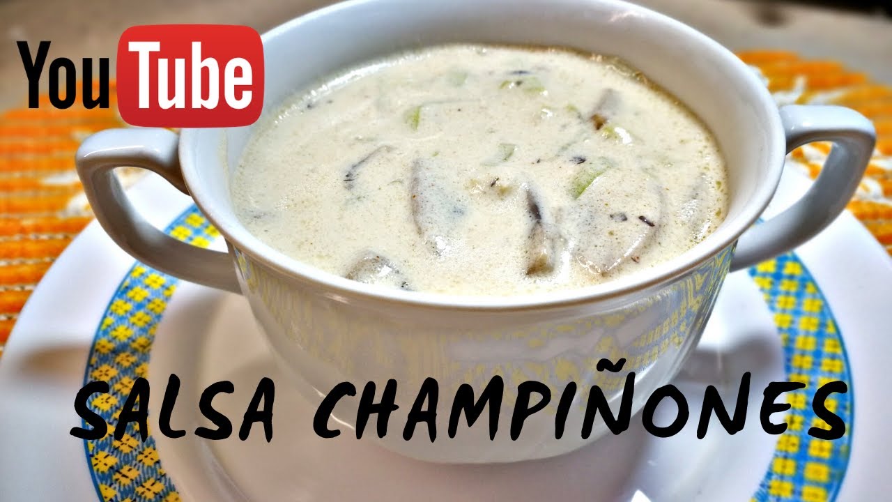 SALSA DE CHAMPIÑONES [Recetas de cocina fáciles y sencillas]