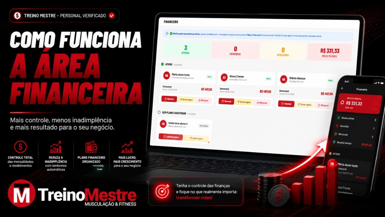 Como funciona área financeira