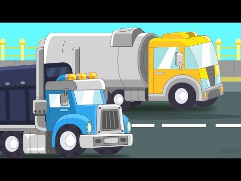 Truck Vehicles For Children | Learning Street Vehicles Names And Sounds | Cars for kids