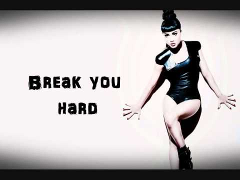 Natalia Kills - Break you hard lyrics on screen