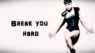 Natalia Kills - Break you hard lyrics on screen