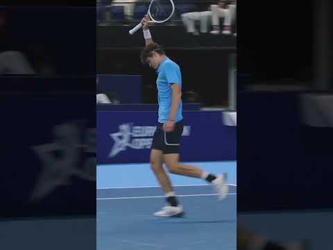 Alexander Blockx en Zizou Bergs plezieren het publiek op de European Open in Antwerpen! 🔥 #tennis