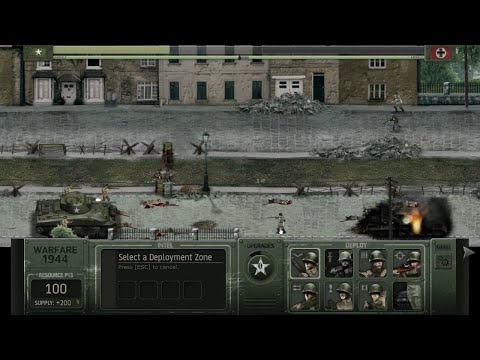 Warfare 1944 Flash Game - Both Campaigns Playthrough