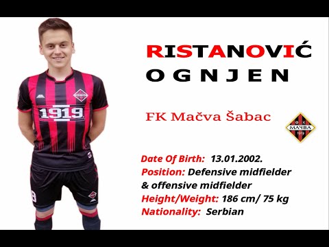 #8 Ognjen Ristanović - DEFENSIVE MIDFIELDER - FK MAČVA Šabac -   HIGHLIGHTS 2020/21 Studio DIKSICO