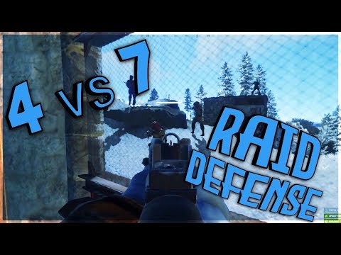 4 VS 7 RAID DEFENSE!!! INSANE PLAYS