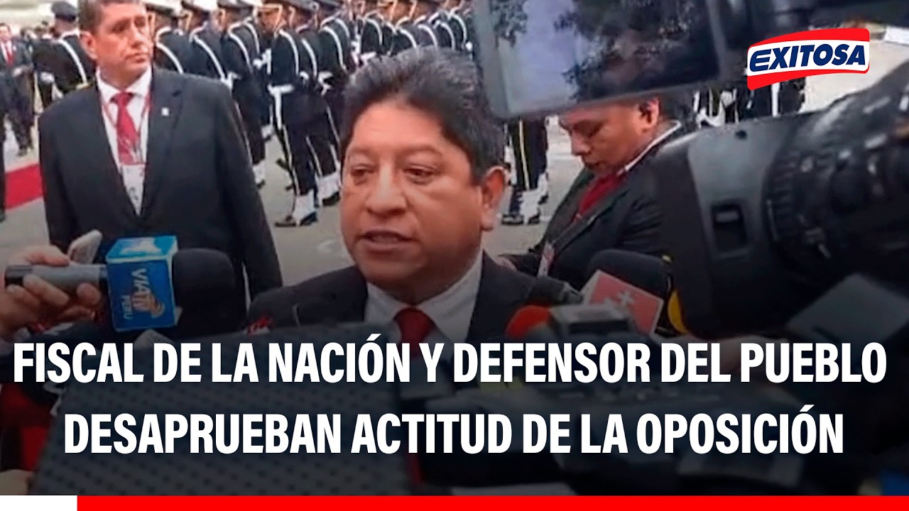 🔴Fiscal de la Nación y defensor del Pueblo lamentan actitud de la oposición durante mensaje de Keiko