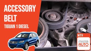 Youtube thumbnail of video "How to replace the accessory belt Tiguan 1 2.0 TDI 🚗"