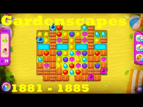 Gardenscapes Level 1881 - 1885 HD Walkthrough | 3 - match game | gameplay | android | ios | pc | app