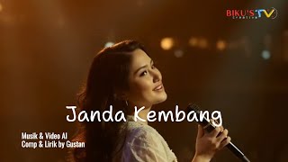 JANDA KEMBANG - AI Music & Video (Lirik - Gustan) @BikusTV