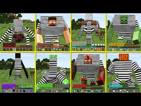 THE BEST MUTANT MOBS BECAME A PRISONER in Minecraft !!! What Mob is the best? Battle