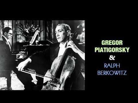 Samuel Barber: Cello Sonata G. Piatigorsky & Ralph Berkowitz