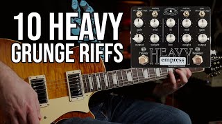 Video thumbnail for 10 Heavy Grunge Riffs | Empress Effects "Heavy" Distortion (Pedal Demo) by Let's Play All