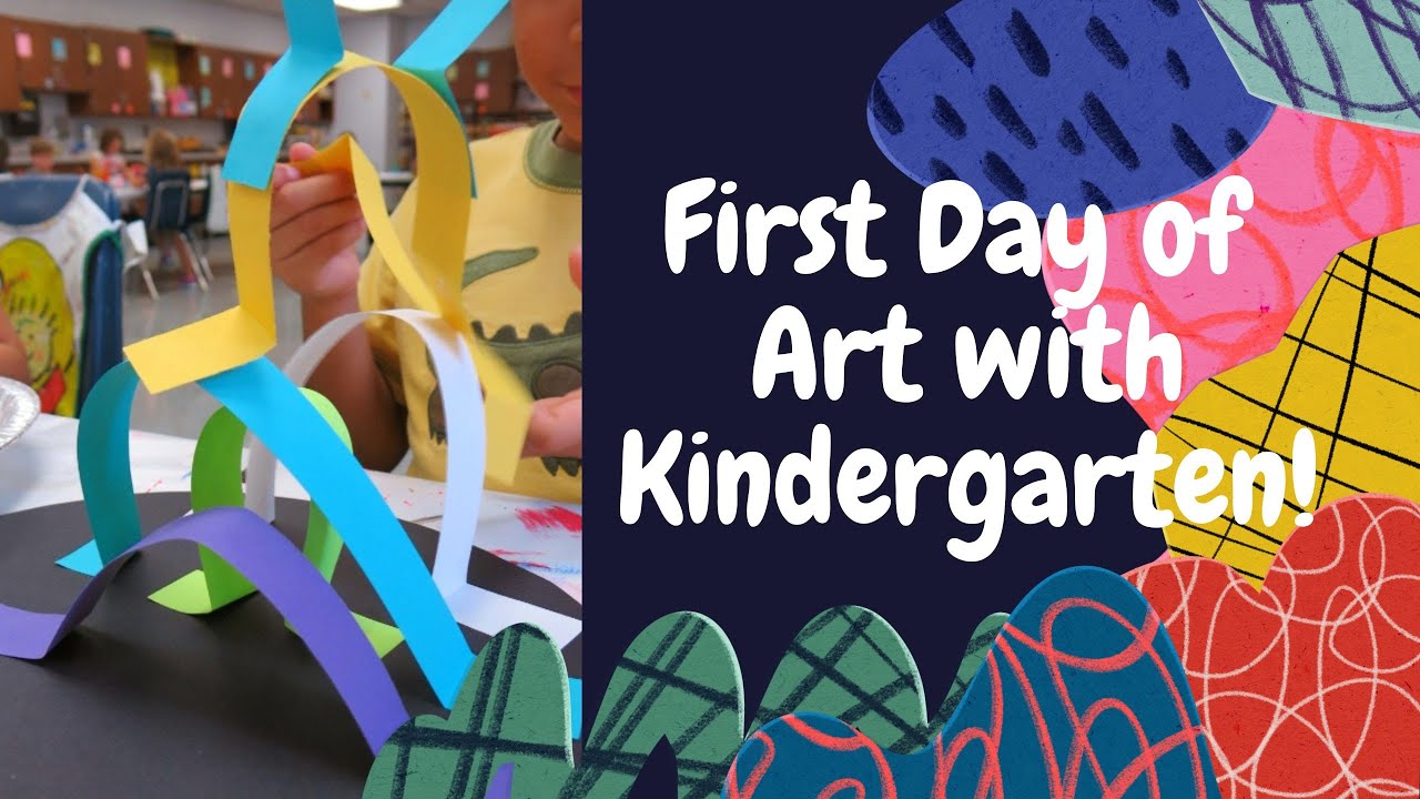 First Day of Art with Kindergarten!