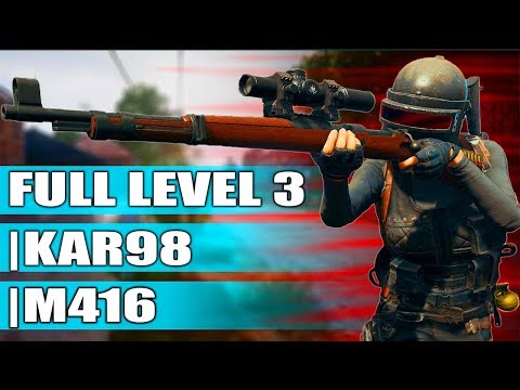 LEVEL 3 GEAR AND MOST USED WEAPON COMBO | EASY CHICKEN DINNER