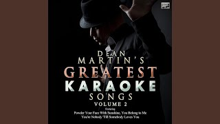 Object of My Affection (In the Style of Dean Martin) (Karaoke Version)