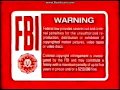 Bloody Red Disney FBI Warning Screens Early 2000