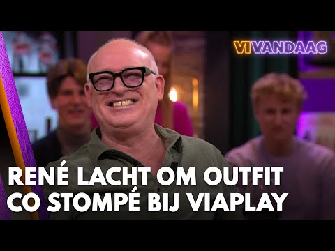 René lacht om outfit Co Stompé bij Viaplay: 'Dit kan écht niet!' | VI VANDAAG