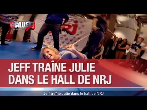 Jeff drags Julie into the NRJ lobby - C’Cauet on NRJ