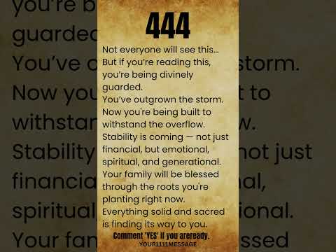 Angel number 444 means Your Foundation Is Protected, and It’s About to Grow #shorts #manifestation