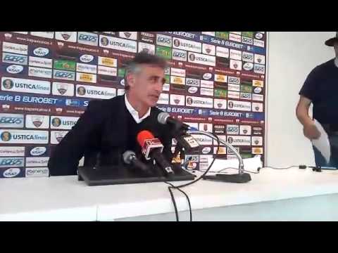 Foscarini in conferenza stampa dopo Trapani Cittadella - 10 maggio 2014