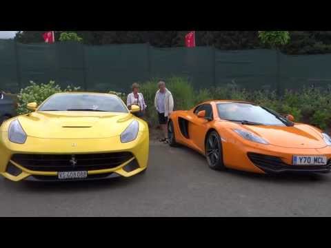 Ferrari F12, Mclaren (12C MSO,Spyder) and Aventador Roadster at 2013 24h of Spa